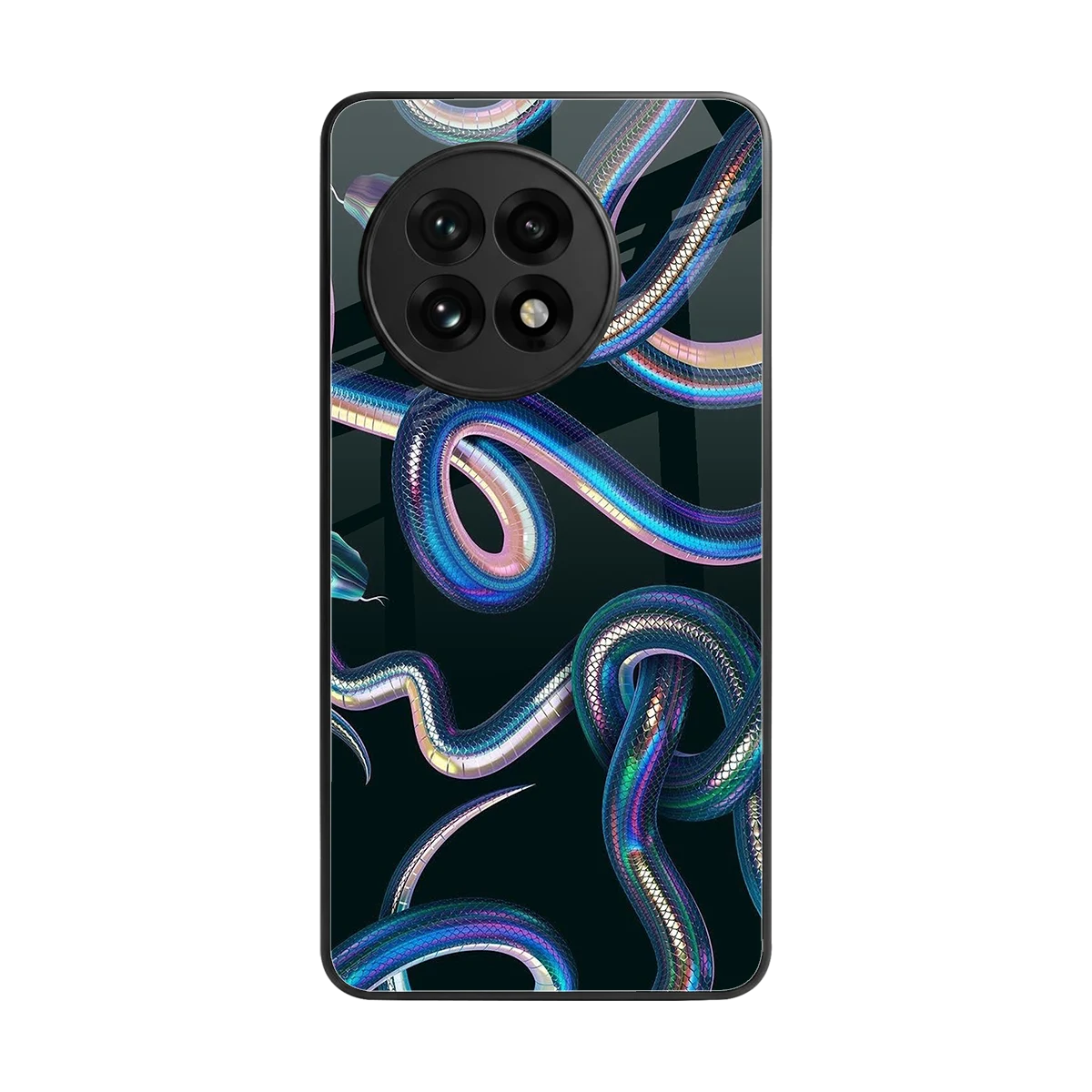 Snakes back phone cover | glass case for oneplus 13r