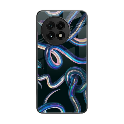 Snakes back phone cover | glass case for oneplus 13r