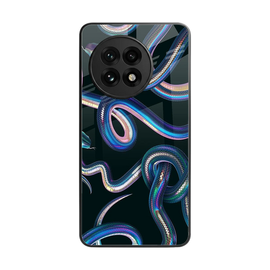 Snakes back phone cover | glass case for oneplus 13r