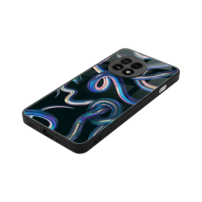 Snakes stylish phone case for oneplus 13r | glossy glass and slim fit