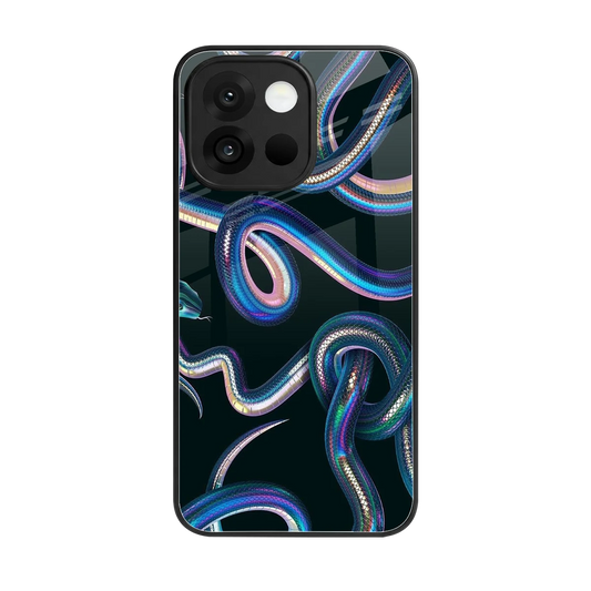 Snakes back phone cover | glass case for oneplus 13s