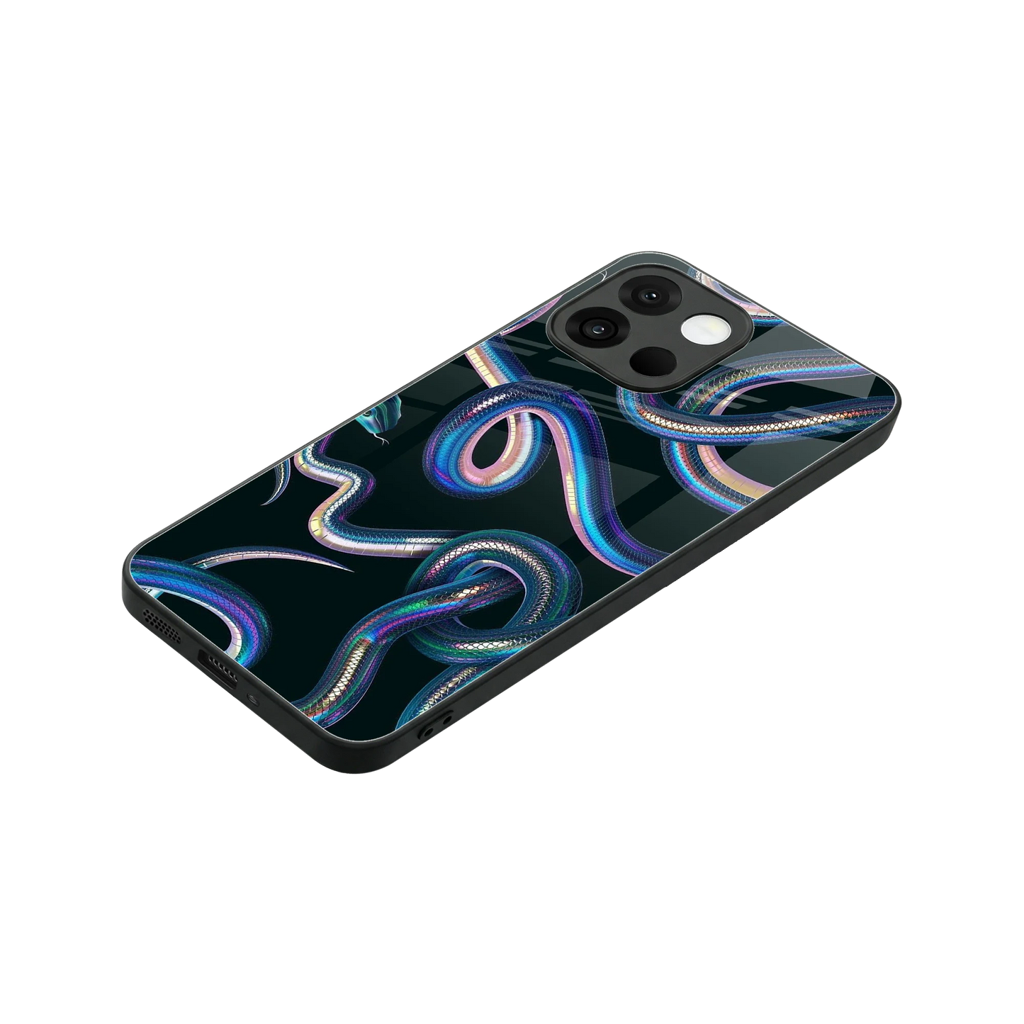Snakes stylish phone case for oneplus 13s | glossy glass and slim fit