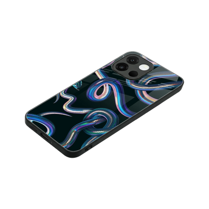 Snakes stylish phone case for oneplus 13s | glossy glass and slim fit