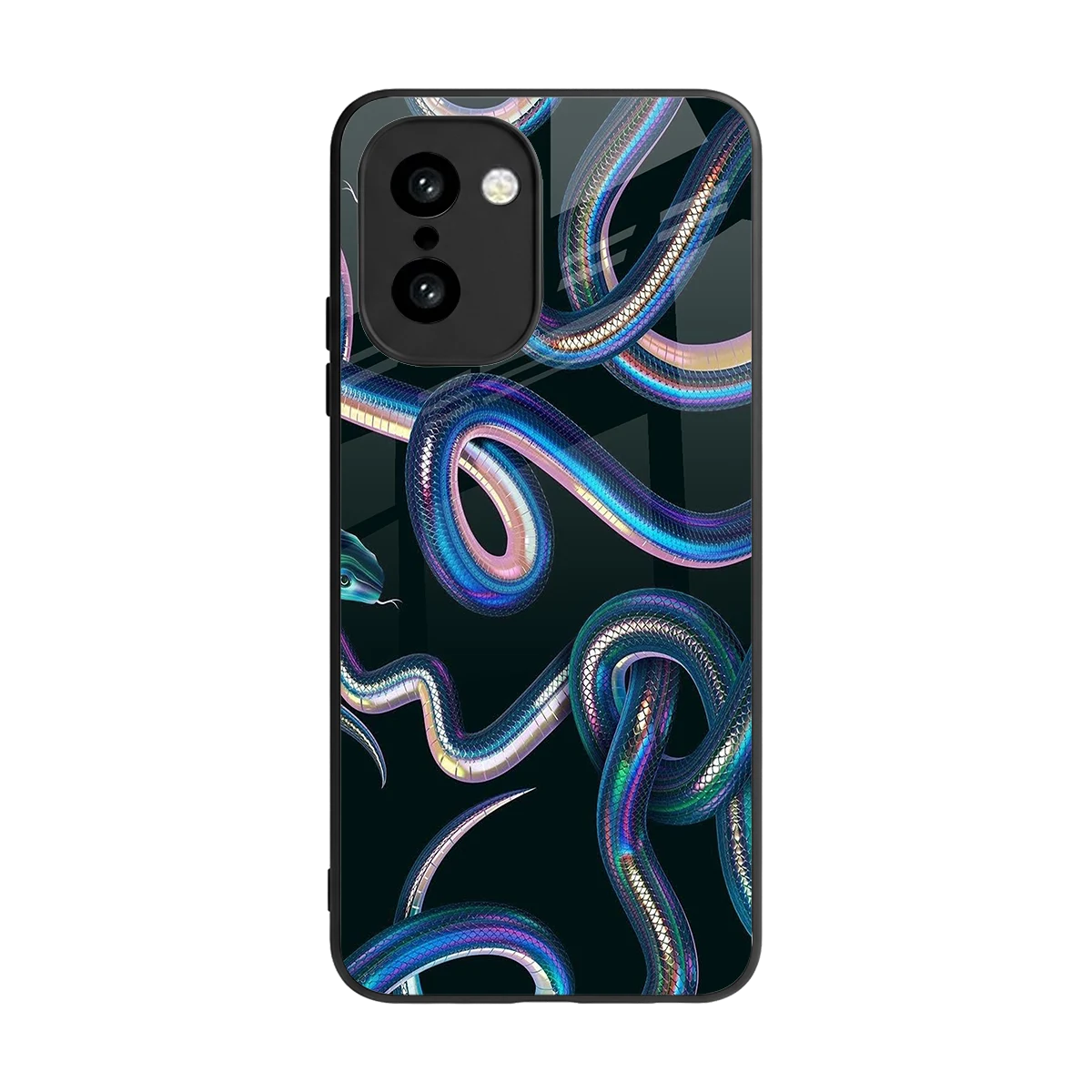 Snakes back phone cover | glass case for oneplus 15r