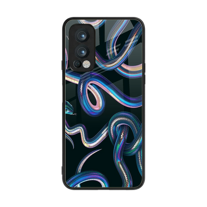Snakes back phone cover | glass case for oneplus nord 2