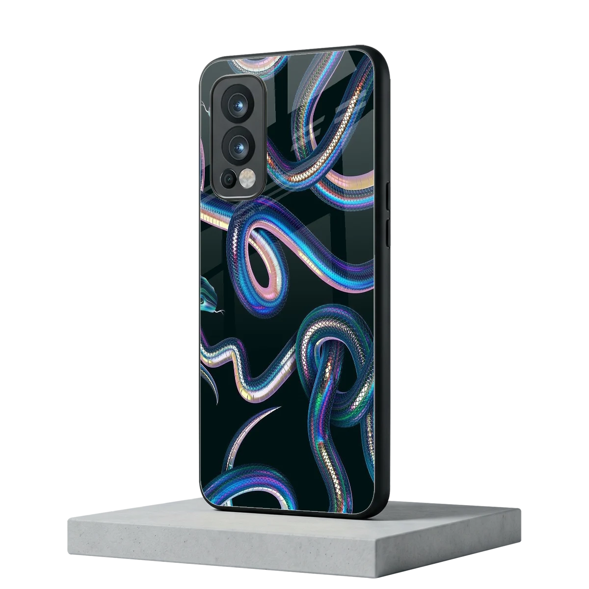 Snakes oneplus nord 2 mobile cover | shockproof glass phone case