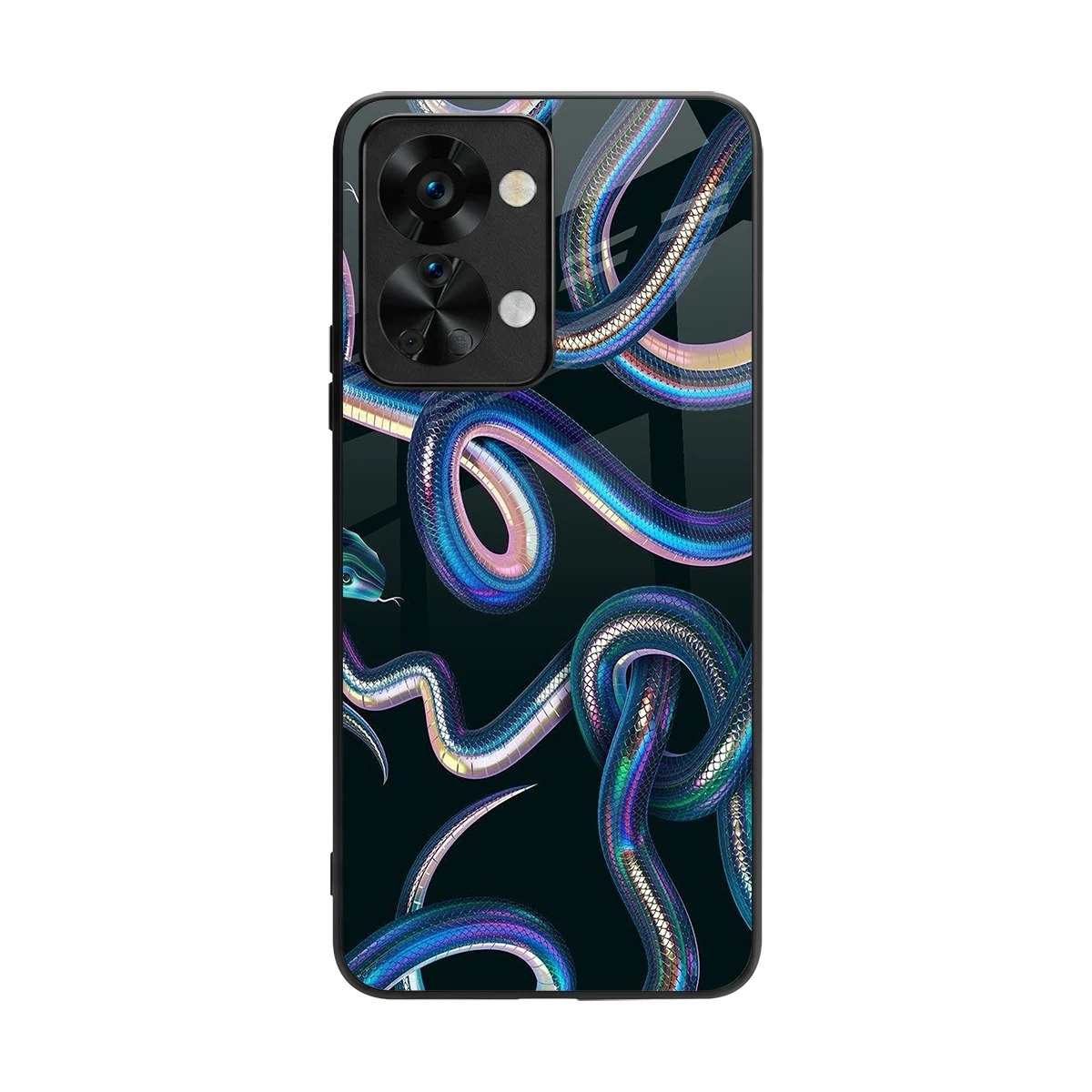 Snakes back phone cover | glass case for oneplus nord 2t