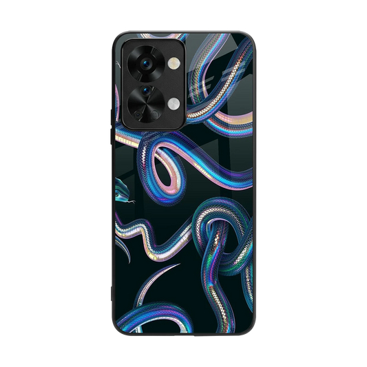 Snakes back phone cover | glass case for oneplus nord 2t