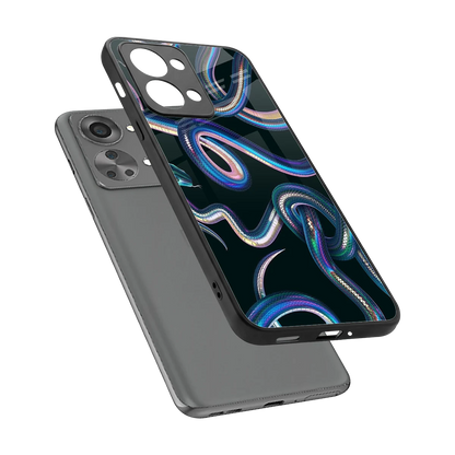 Snakes sleek oneplus nord 2t cover with tempered glass back and TPU edges