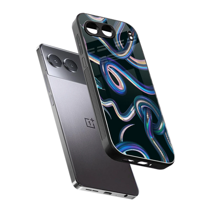 Snakes sleek oneplus nord 4 cover with tempered glass back and TPU edges