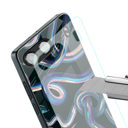 Snakes stylish phone case for oneplus nord 4 | glossy glass and slim fit