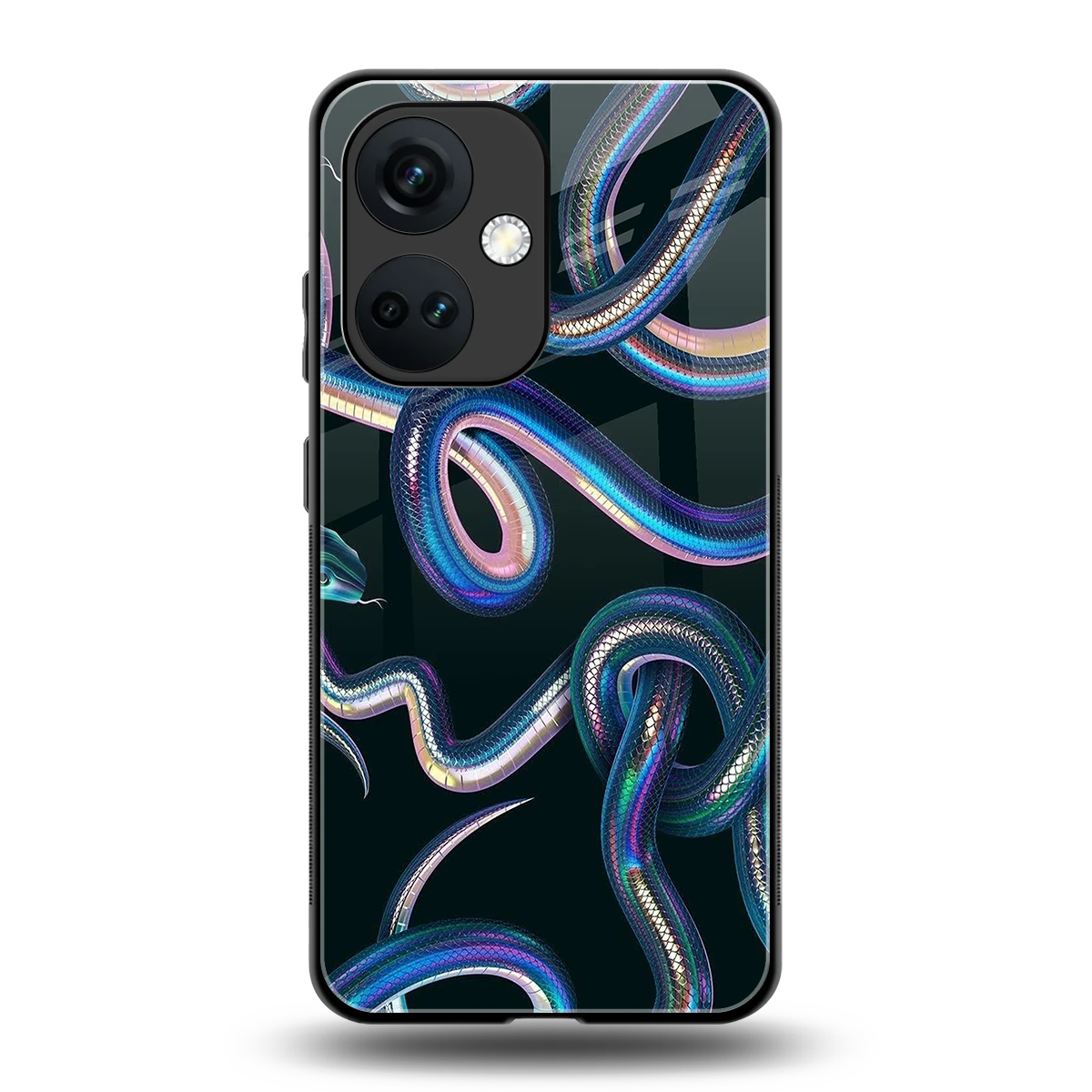 Snakes back phone cover | glass case for oneplus nord ce 3