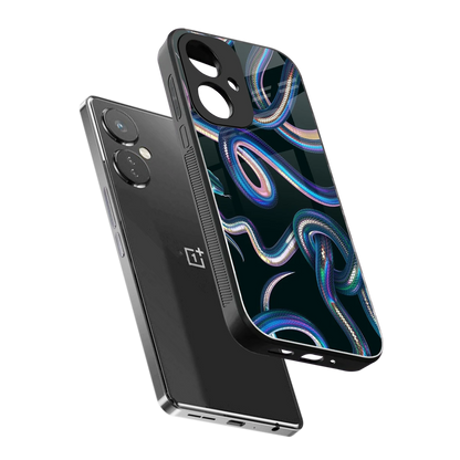 Snakes sleek oneplus nord ce 3 cover with tempered glass back and TPU edges