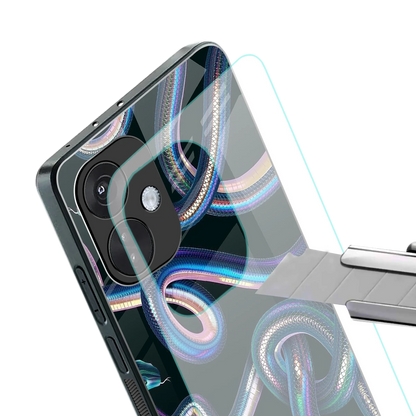 Snakes stylish phone case for oneplus nord ce 3 | glossy glass and slim fit