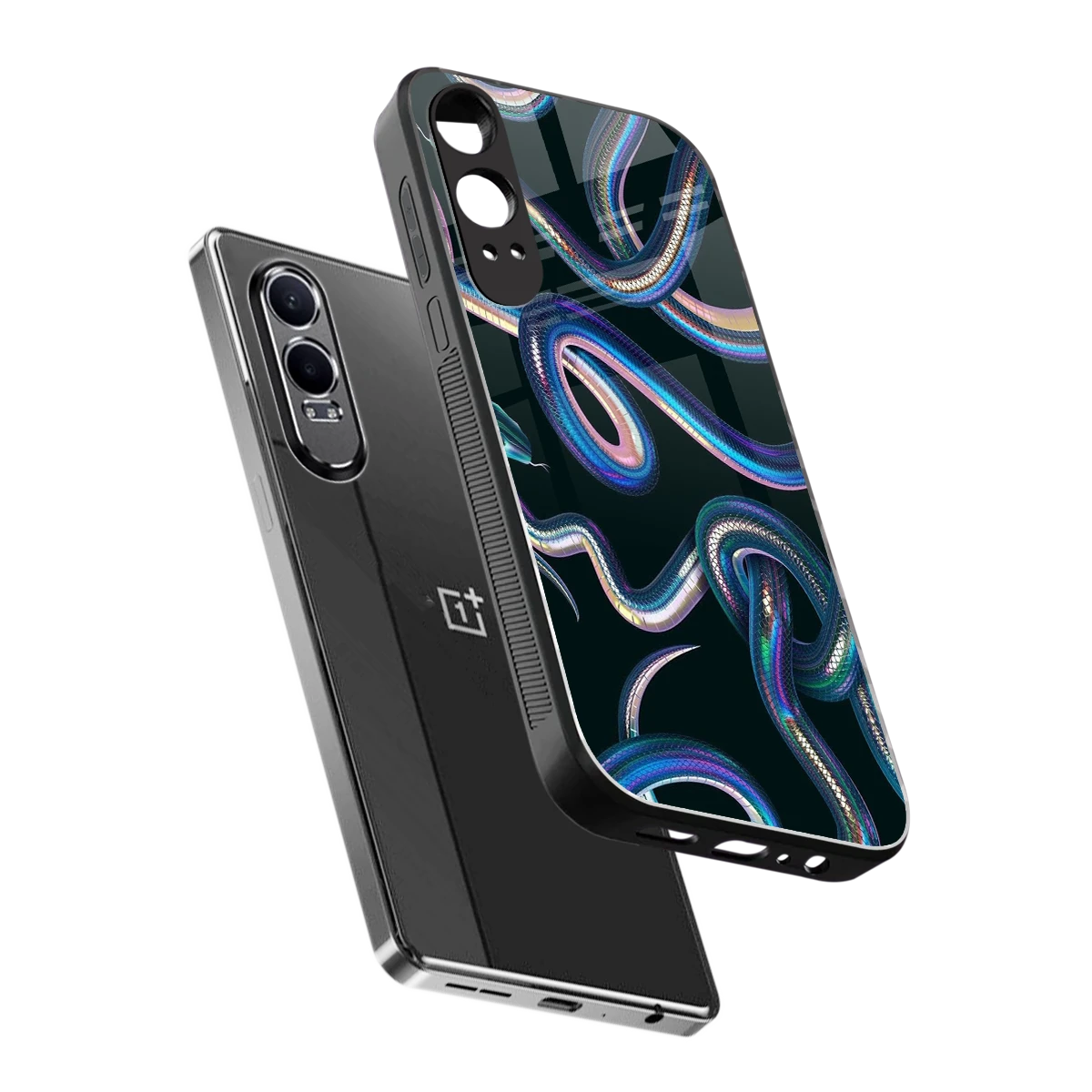 Snakes sleek oneplus nord ce 4 lite cover with tempered glass back and TPU edges