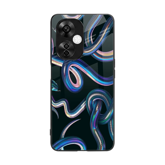 Snakes back phone cover | glass case for oneplus nord ce 3 lite