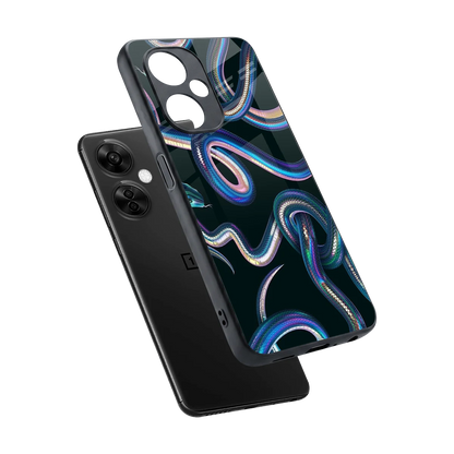 Snakes sleek oneplus nord ce 3 lite cover with tempered glass back and TPU edges