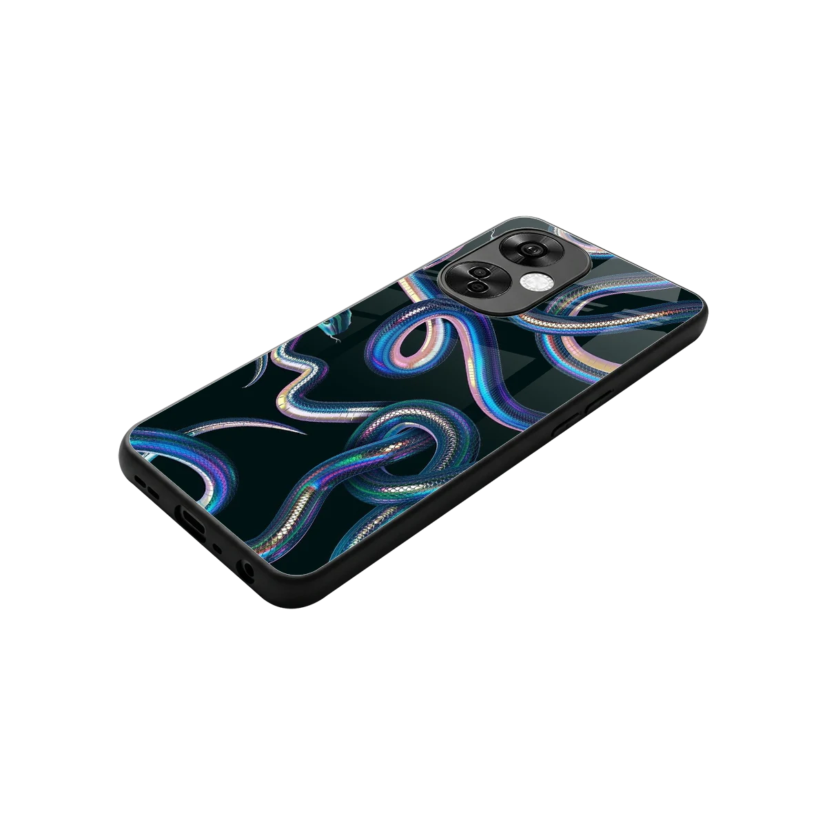 Snakes stylish phone case for oneplus nord ce 3 lite | glossy glass and slim fit
