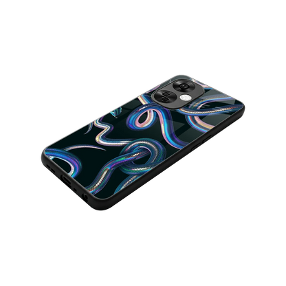 Snakes stylish phone case for oneplus nord ce 3 lite | glossy glass and slim fit