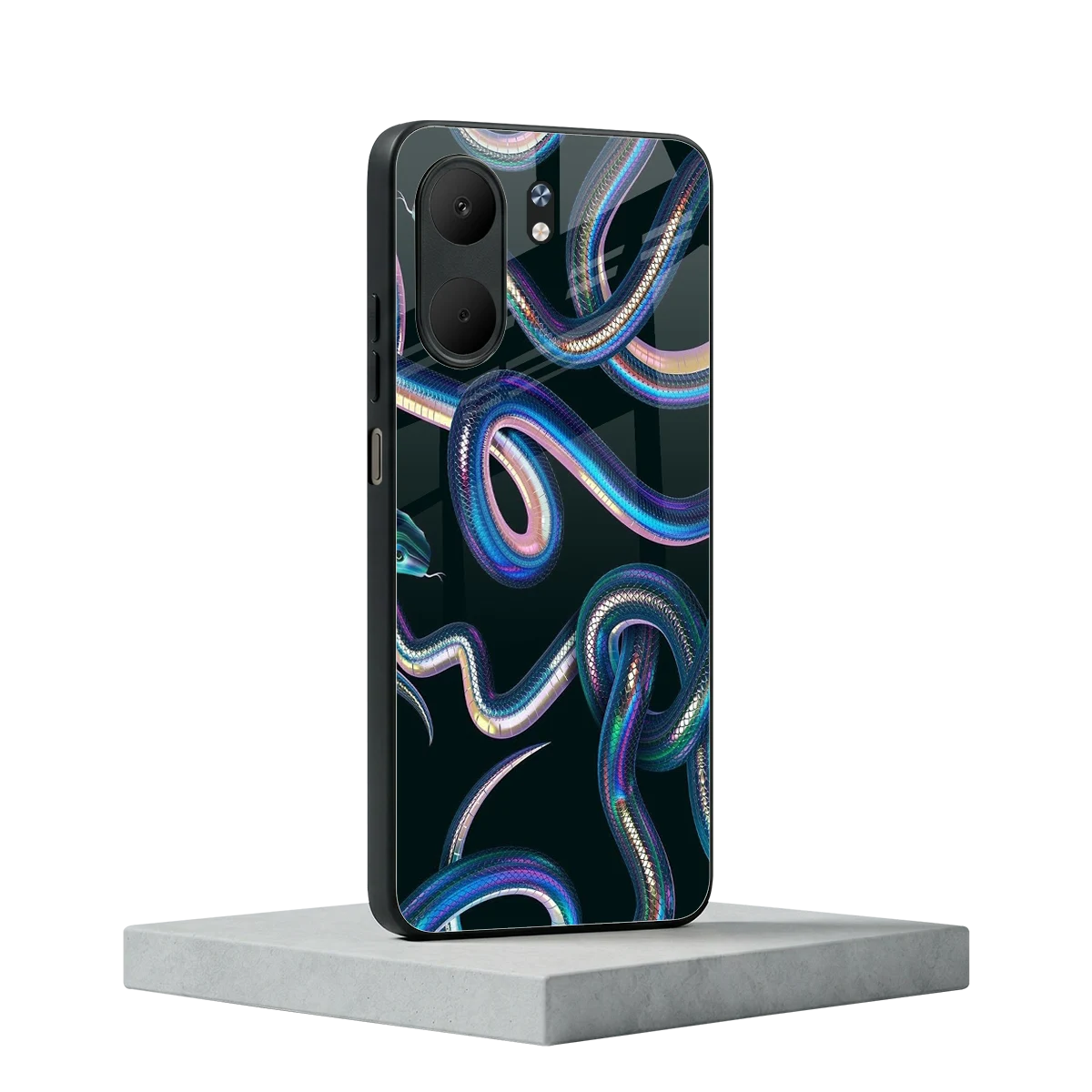 Snakes oppo a5x 5g mobile cover | shockproof glass phone case