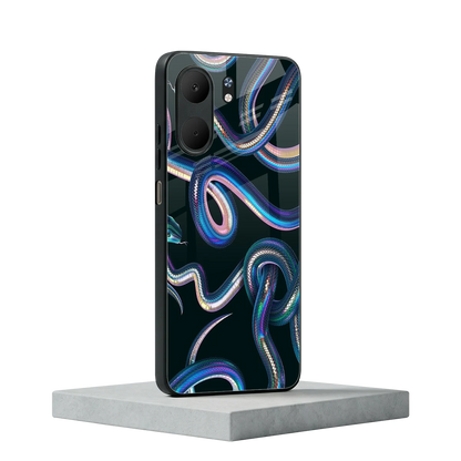 Snakes oppo a5x 5g mobile cover | shockproof glass phone case