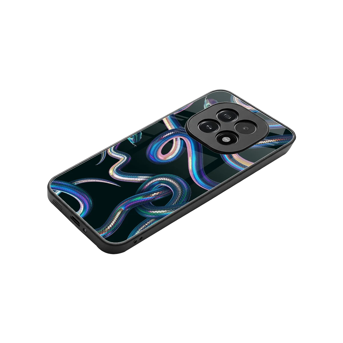 Snakes stylish phone case for oppo f29 5g | glossy glass and slim fit