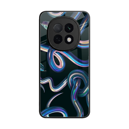 Snakes back phone cover | glass case for oppo f29 pro 5g