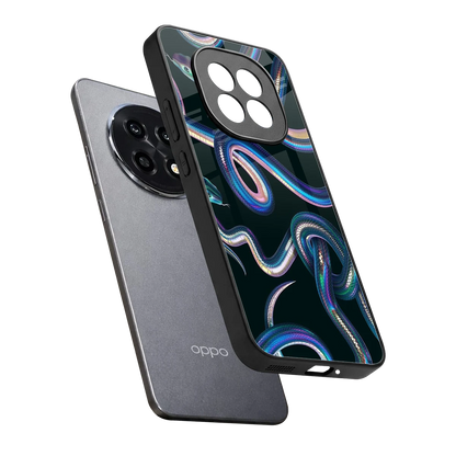Snakes sleek oppo f29 pro 5g cover with tempered glass back and TPU edges