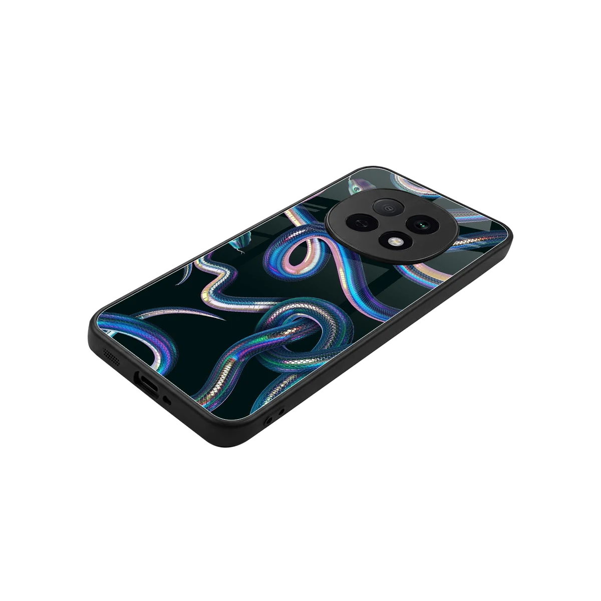 Snakes stylish phone case for oppo f29 pro 5g | glossy glass and slim fit