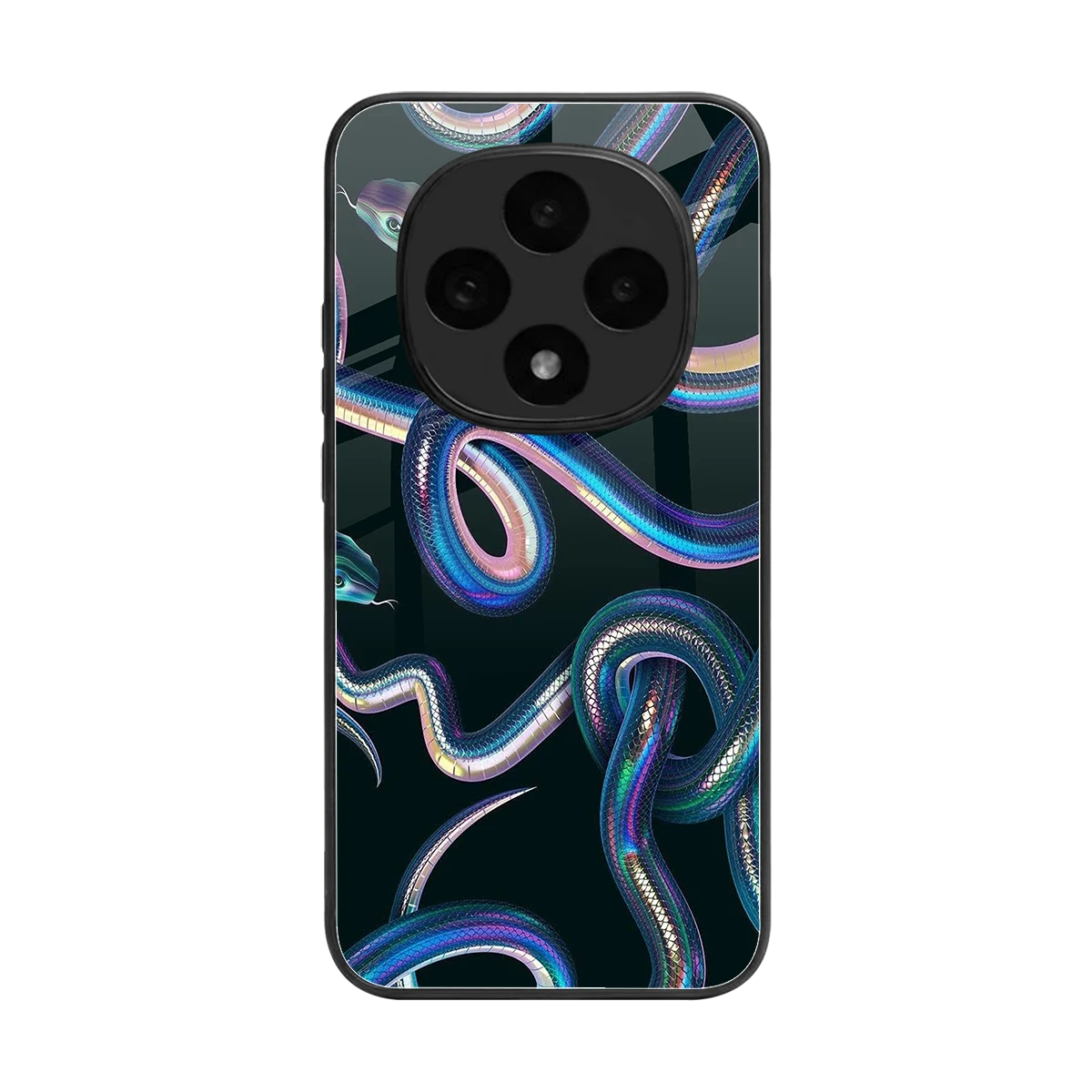 Snakes back phone cover | glass case for oppo f31 pro 5g