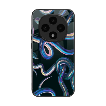 Snakes back phone cover | glass case for oppo f31 pro 5g