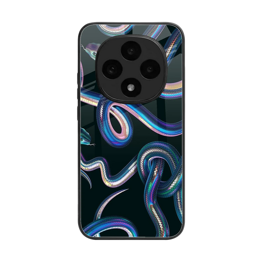 Snakes back phone cover | glass case for oppo f31 pro 5g