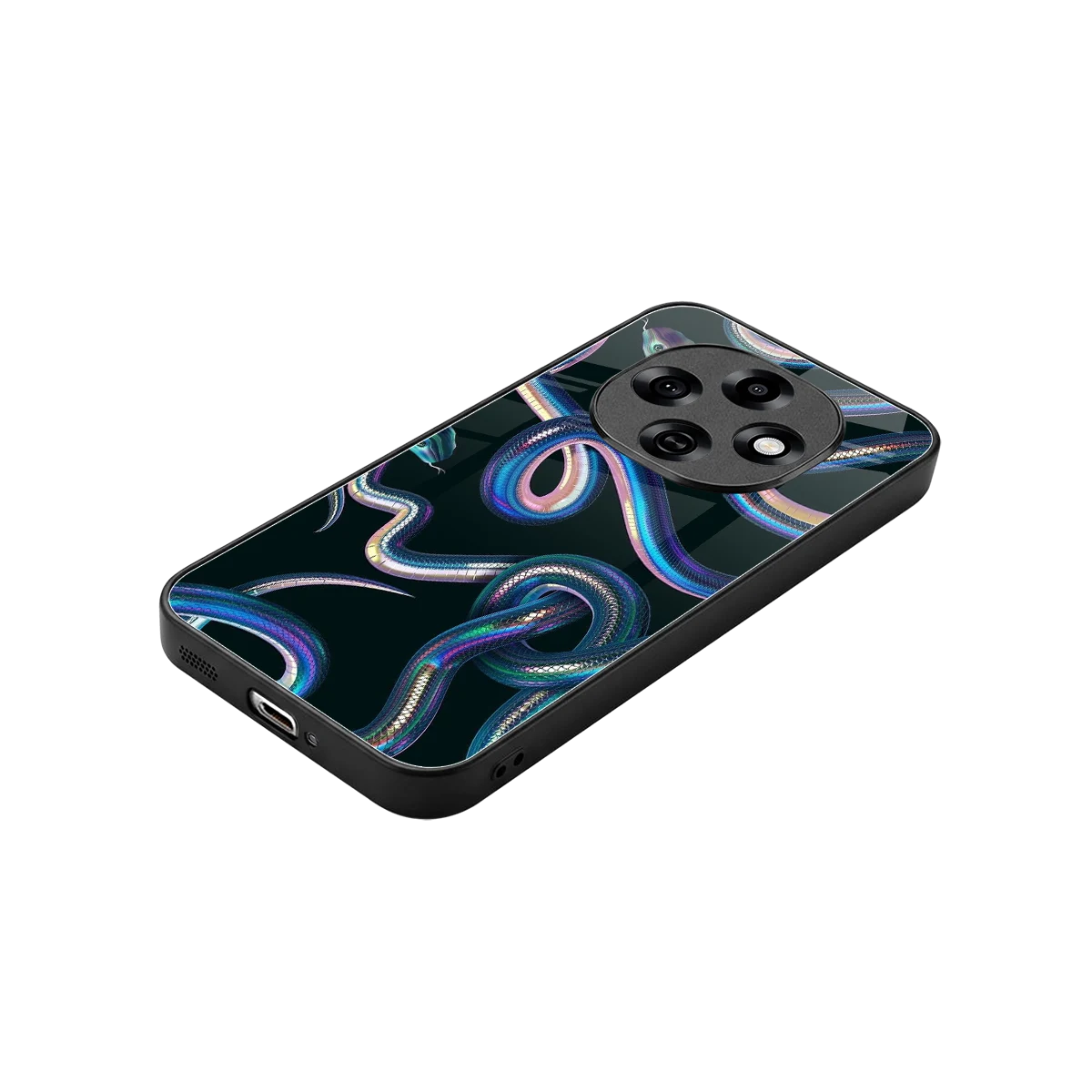Snakes stylish phone case for oppo f31 pro 5g | glossy glass and slim fit