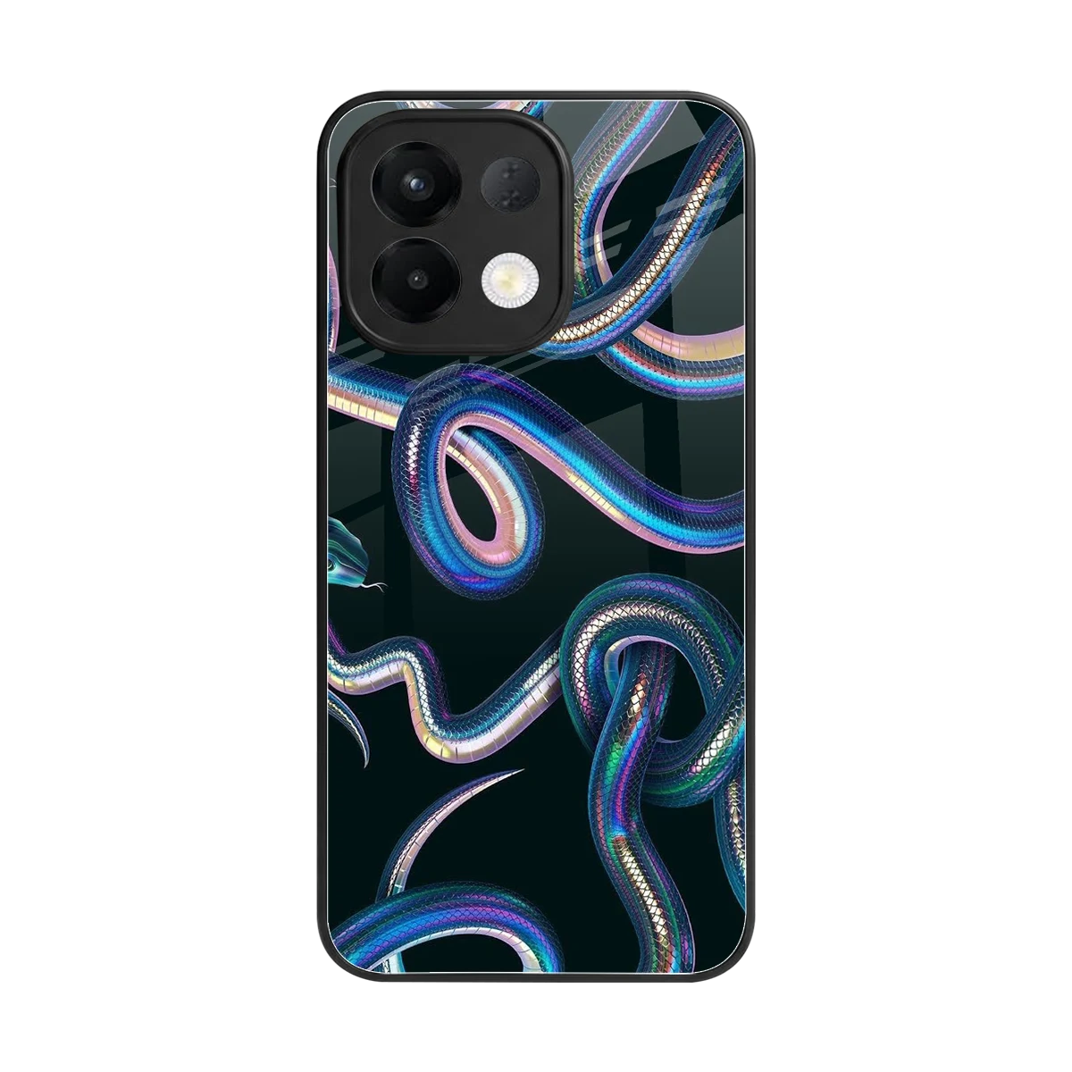 Snakes back phone cover | glass case for oppo k13 5g