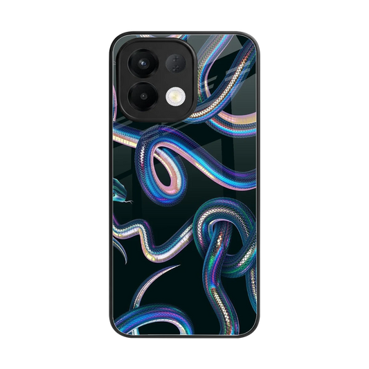 Snakes back phone cover | glass case for oppo k13 5g