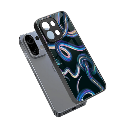 Snakes sleek oppo k13 5g cover with tempered glass back and TPU edges