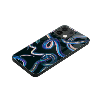 Snakes stylish phone case for oppo k13 5g | glossy glass and slim fit