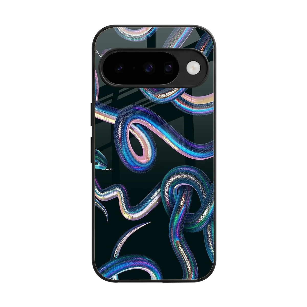 Snakes back phone cover | glass case for google pixel 10