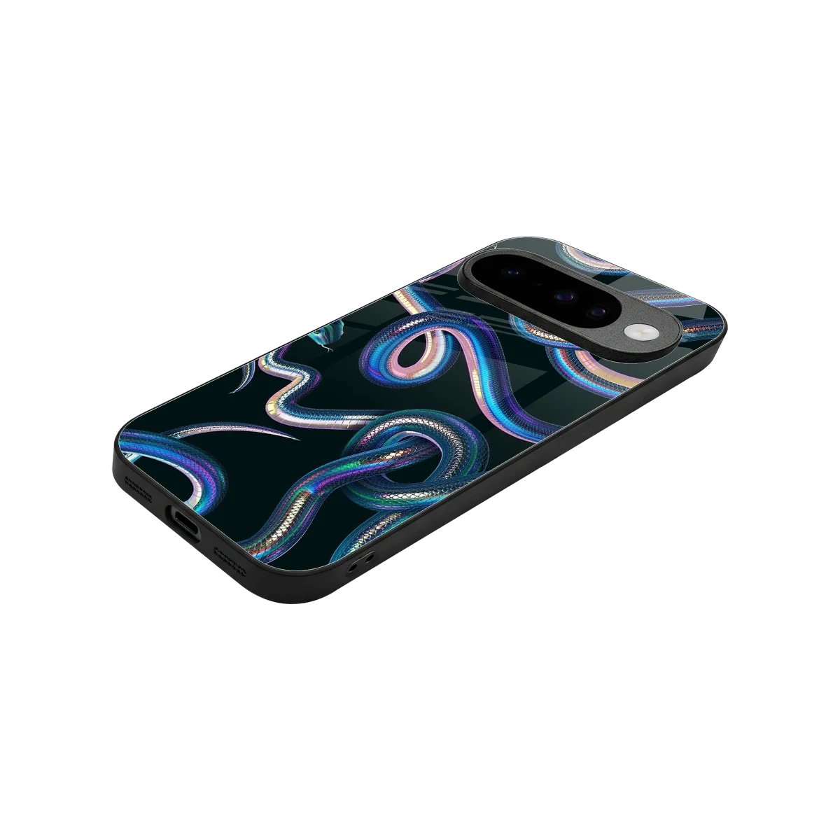 Snakes stylish phone case for google pixel 10 | glossy glass and slim fit