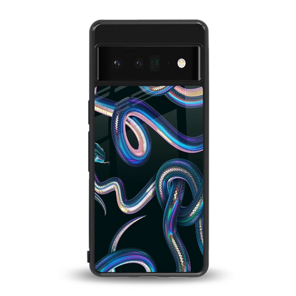 Snakes back phone cover | glass case for google pixel 6 pro