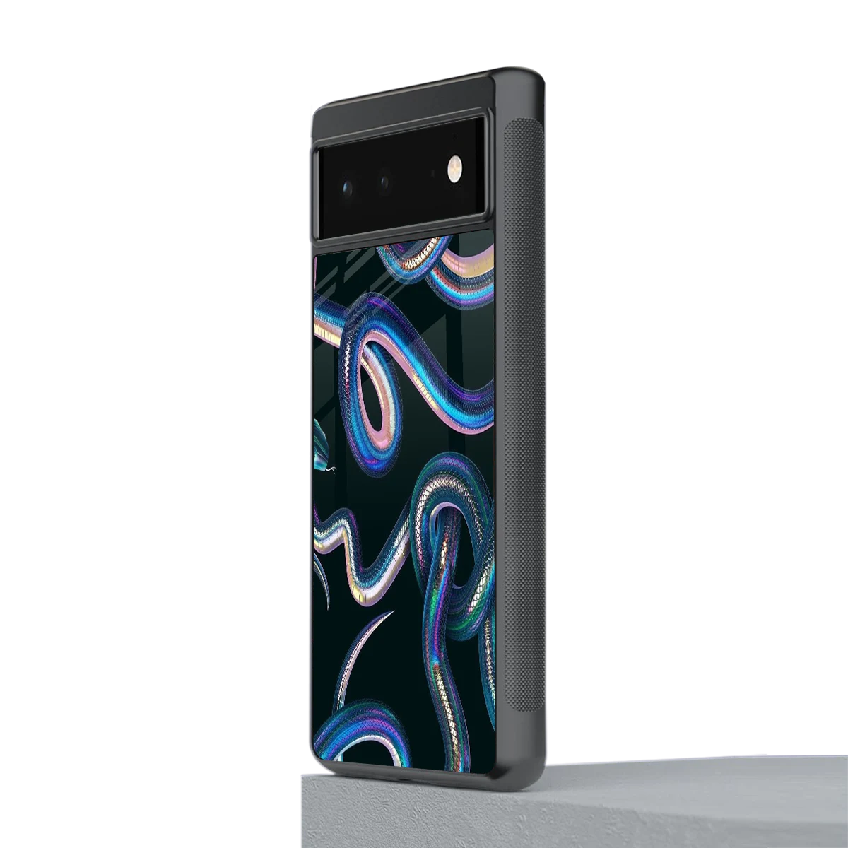Snakes stylish phone case for google pixel 6 | glossy glass and slim fit