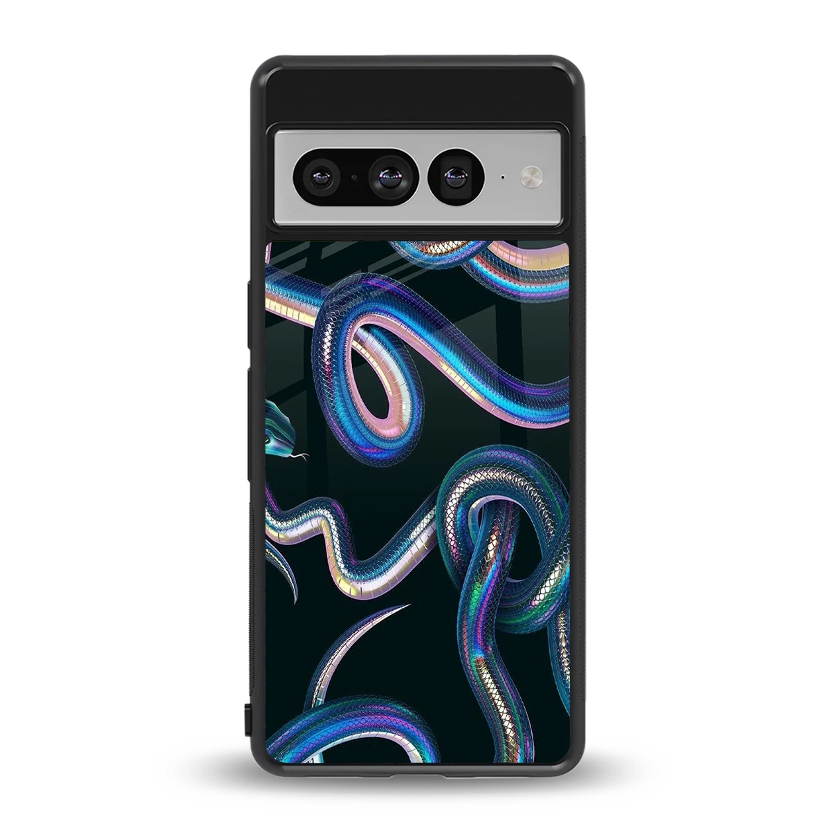 Snakes back phone cover | glass case for google pixel 7 pro