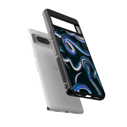 Snakes sleek google pixel 7 pro cover with tempered glass back and TPU edges