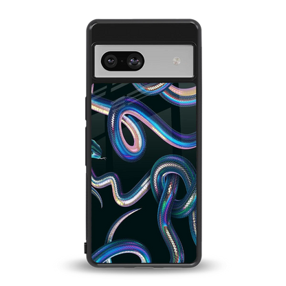 Snakes back phone cover | glass case for google pixel 7
