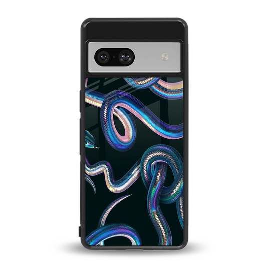 Snakes back phone cover | glass case for google pixel 7