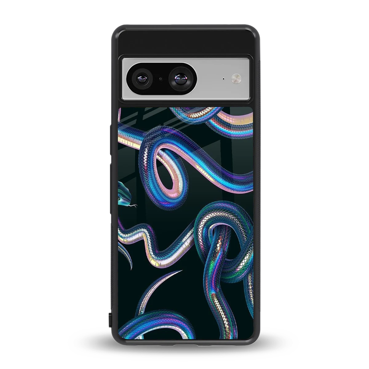 Snakes back phone cover | glass case for google pixel 8