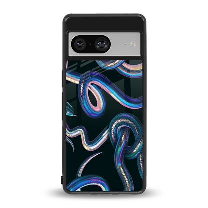 Snakes back phone cover | glass case for google pixel 8