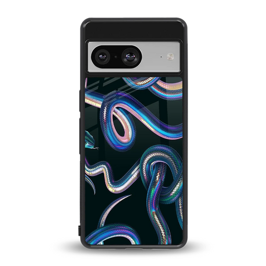 Snakes back phone cover | glass case for google pixel 8