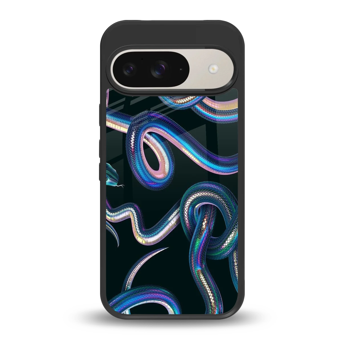 Snakes back phone cover | glass case for google pixel 9
