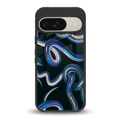Snakes back phone cover | glass case for google pixel 9